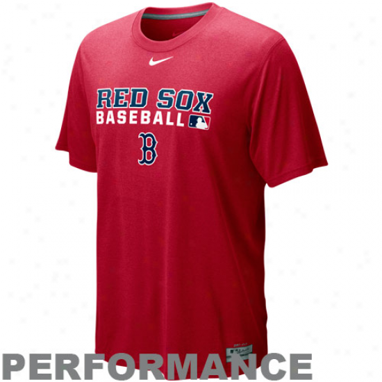 Nike Boston Red Sox Red Dri-fit Team Issue Legend Performance T-shirt