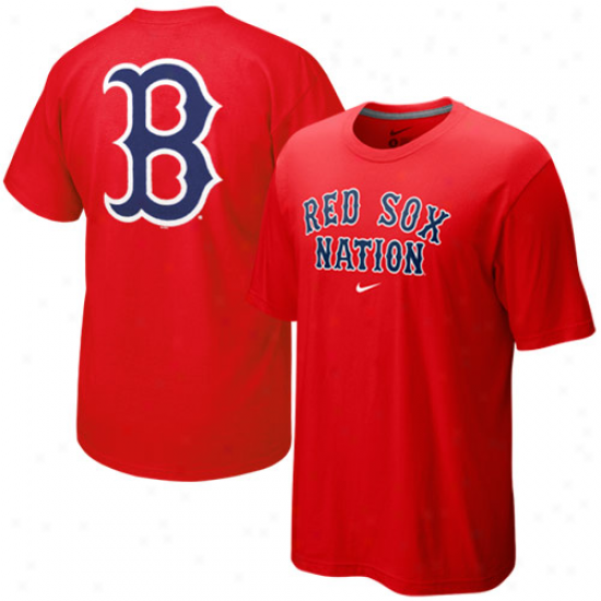 Nike Boston Red Sox Red Nation Topical T-shiry