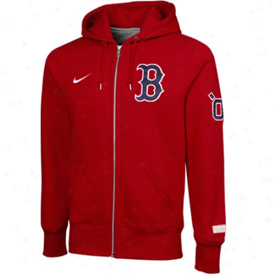 Nike Boston Red Sox Red Rivalry Loud Zip Hoodie Sweatshirt