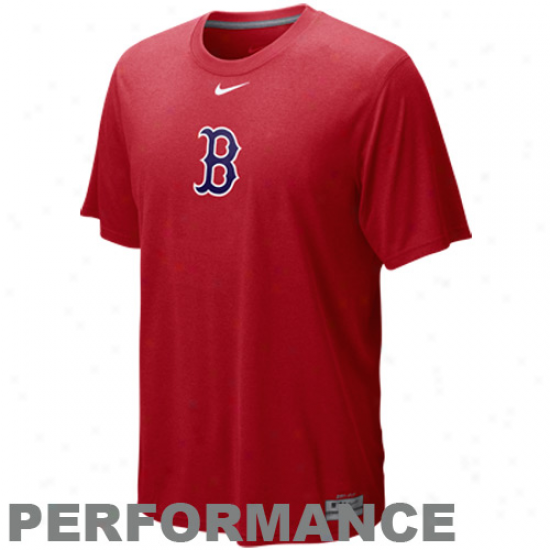Nike Boston Red Sox Red Team Issue Legend Logo Performance T-shirt