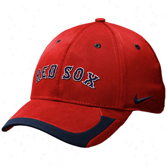Nike Boston Red Sox Tactile Ii Legacy 91 Swoosh Flex Fit Hat - Red