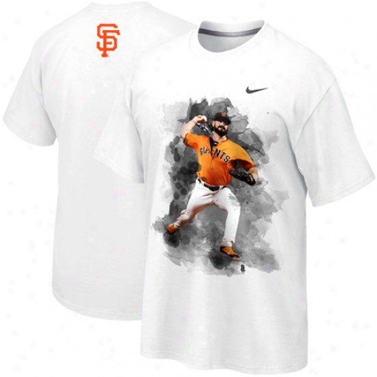Nike Brian Wilson San Francisco Gisnts Player T-shirt - White