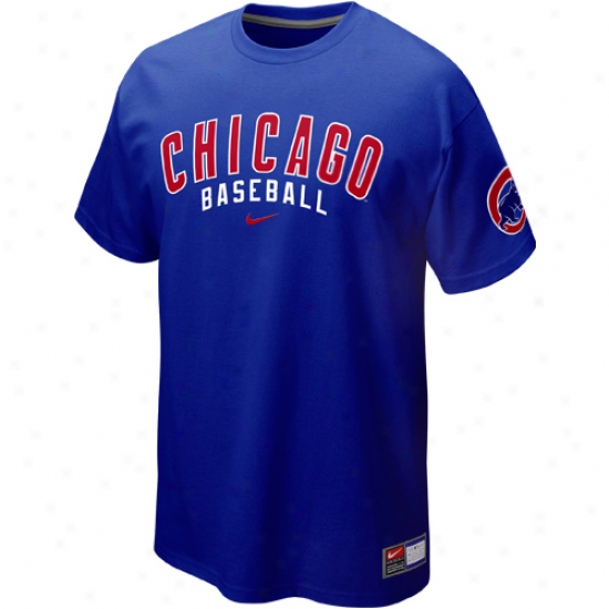 Nike Chicago Cubs Away Practice T-shirt - Royal Blue