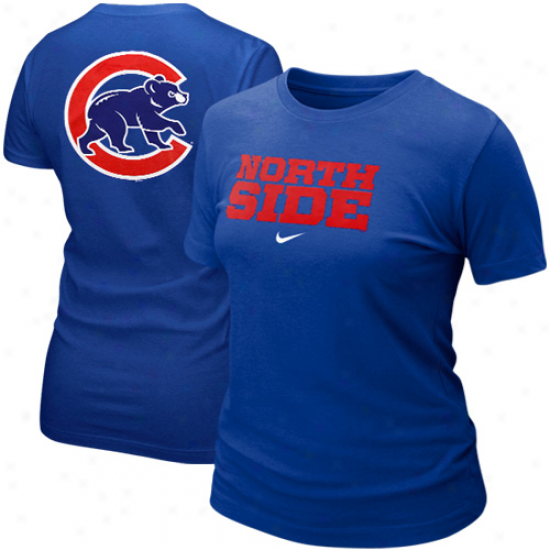 Nike Chicago Cubs Ladies Local T-shirt - Royal Blue-