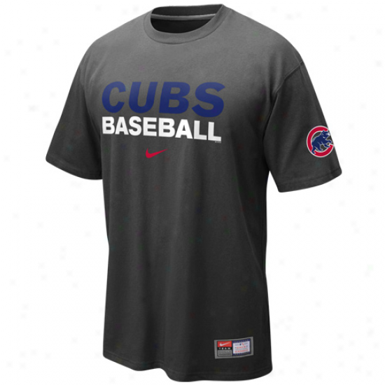 Nike Chicago Cubs Practice T-shirt - Graphite