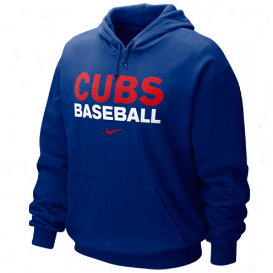 Nike Chicago Cubs Royal Blue Gamer Hoody Sweatshirt