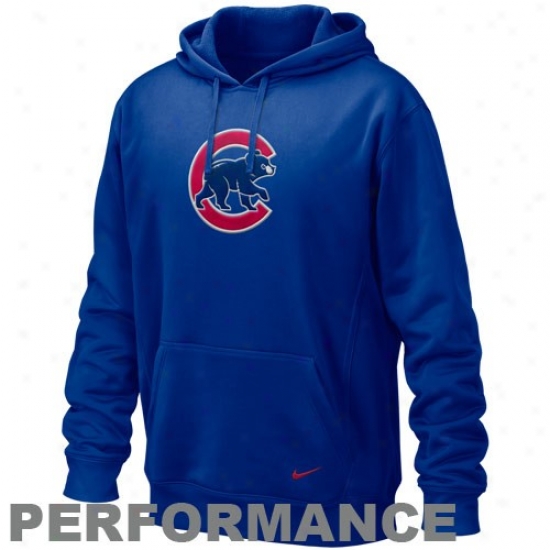 Nike Chicago Cubs Royal Blue Pickle Performance Hoody Sweatshirt