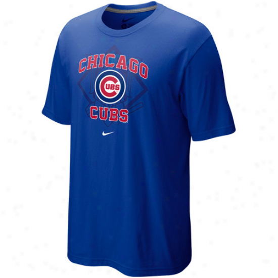 Nike Chicago Cubs Royal Blue Team Arch T-shirt