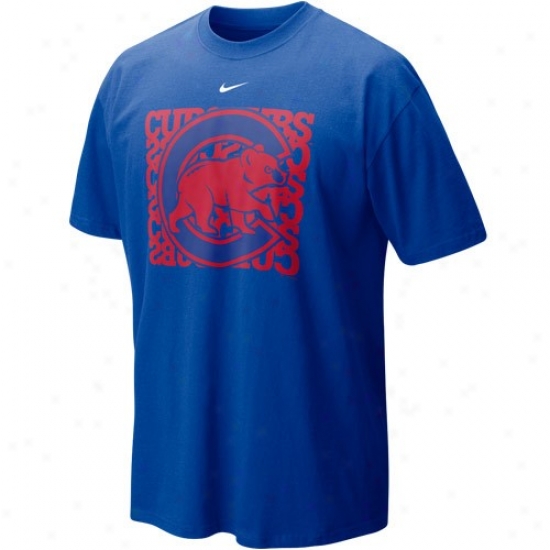 Nike Chicago Cubs Royal Blue Undercover Logo T-shirt