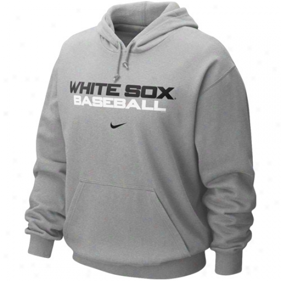 Nike Chicago White Sox Ash Gamer Hoody Sweatshirt