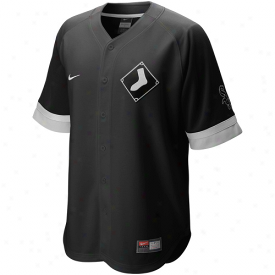 Nike Chicago White Sox Baseball Fan Jersey-black