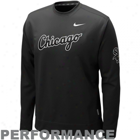 Noke Chicago White Sox Black K.o. Performance Fleece Company Sweatshirt