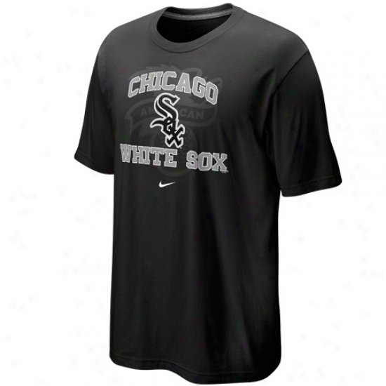 Nike Chicago White Sox Black Team Arch T-shirt