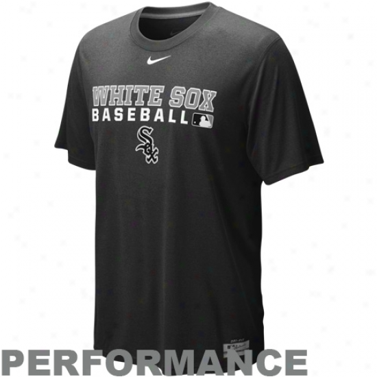 Nike Chicago White Sox Black Team Issue Legend Performance T-shirt