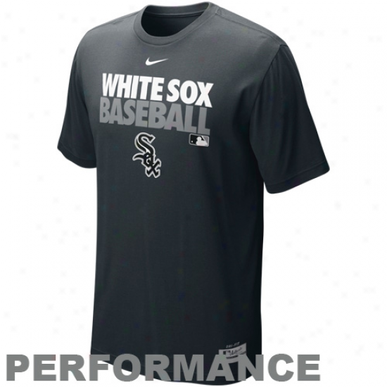 Nike Chicago White Sox Graphic Dri-fit Performance T-shirt - Black