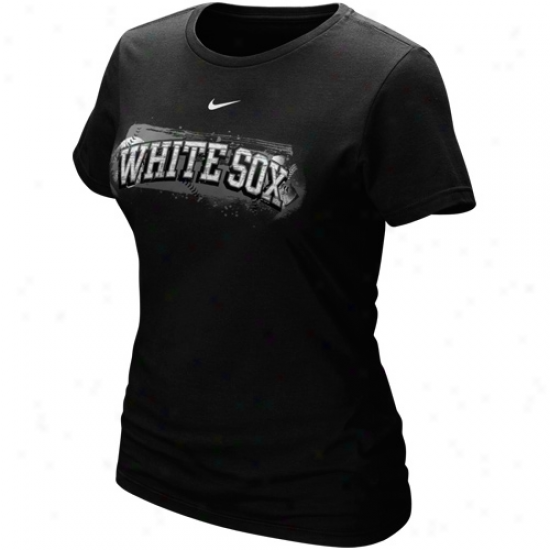 Nike Chicago White Sox Ladies Black Seasonal Arch T-shirt