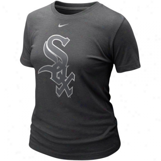 Nike Chicago White Sox Ladies Blended rGaphic Tri-blend T-shirt - Charcoal