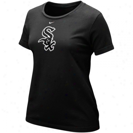 Nike Chicago White Sox Ladies Wordmark T-shirt - Black