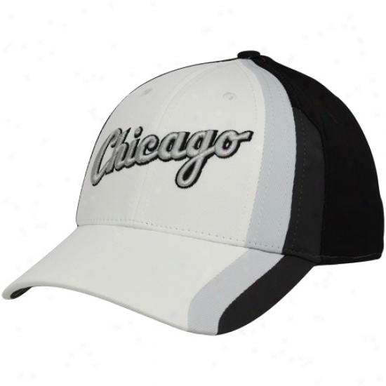 Nike Chicago White Sox White-blcak Tactile Legacy 91 Flex Fit Hat