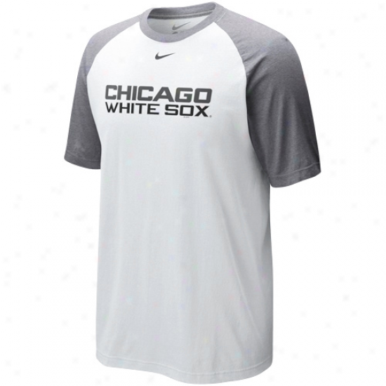 Niek Chicago Wuite Sox White Cup Of Coffee Raglan T-shirt