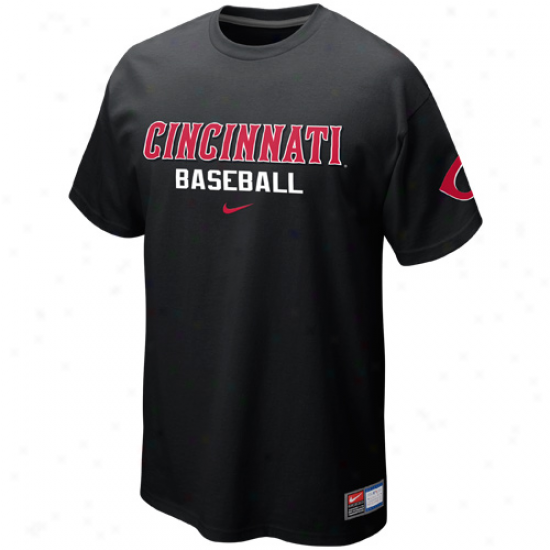 Nike Cincinnati Reds Away Practice T-shirt - Dark