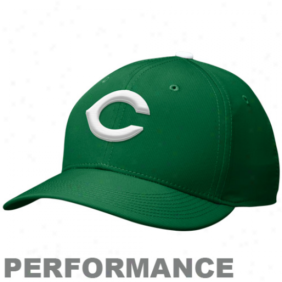 Nikee Cincinnati Reds St. Patrick's Day Adjustable Performance Hat - Kelly Green