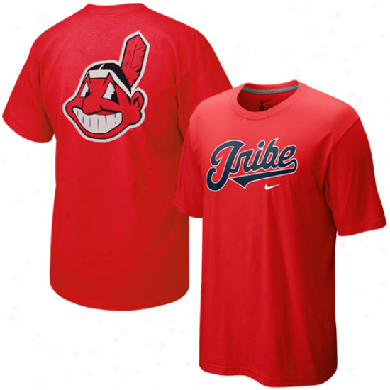 Nike Cleveland Indians Red Local T-shirt