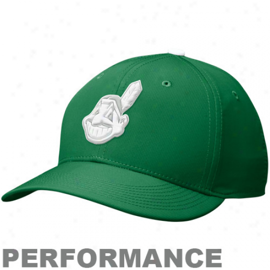 Nike Clevelnd Indians St. Patrick's Day Adjustable Composition Hat - Kelly Green