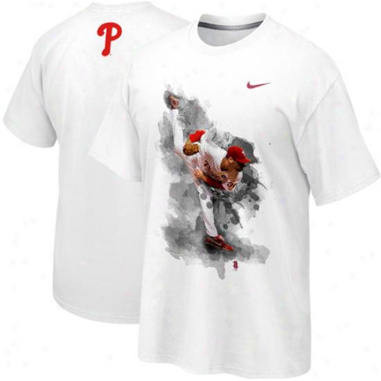 Nike Cliff Lee Philadelphia Phillies Player T-shirt - White