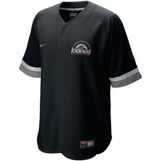 Nike Colorado Rockies Baseball Fan Jersey - Black