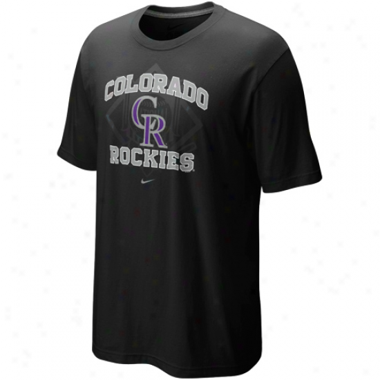 Nike Colorado Rockies Black Team Curve T-shirt