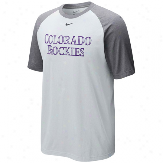 Nike Colorado Rockies Cup Of Coffee Raglan T-shirt - White-ash