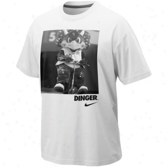 Nike Colorado Rockies Dinger Mascot T-shirt - White