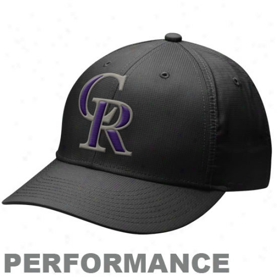 Nike Colorado Rockies Dri-fit Practice Adjuqtable Hat - Black