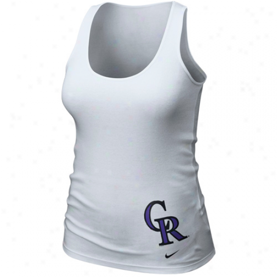 Nike Colorado Rockies Ladies Happy Glitter Logo Cistern Top