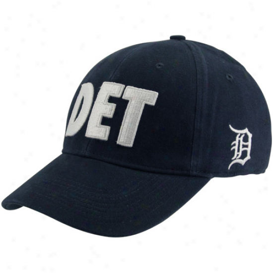 Nike Detroit Tigers Alpha Flex Fit Ha t- Navy Blue