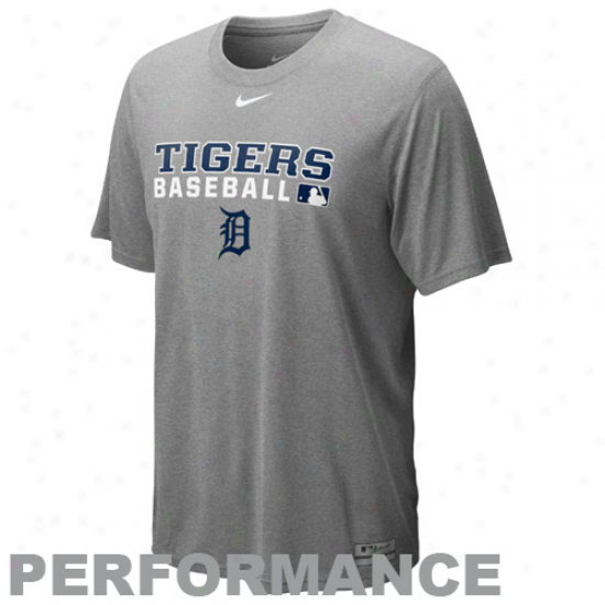 Nike Detroit Tigers Ash Team Issue Legend Performance T-shirt