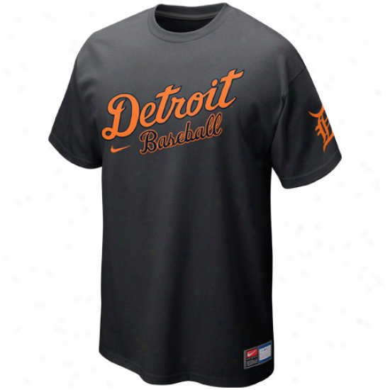 Nike Detroit Tigers Away Practice T-shirt - Graphite