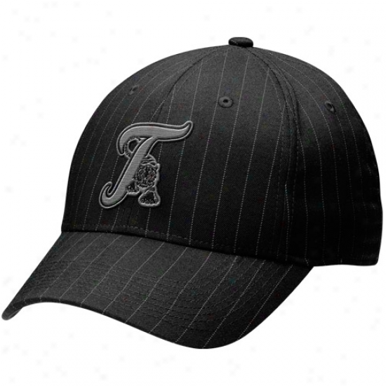 Nike Detroit Tigers Black Pinstripe Blackout Legacy 91 Unisex Flex Fit Hat