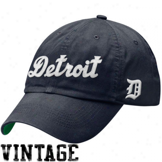 Nike Detroit Tigers Legacy 91 Relaxed Swoosh Flex Suitable Hat - Navy Blue