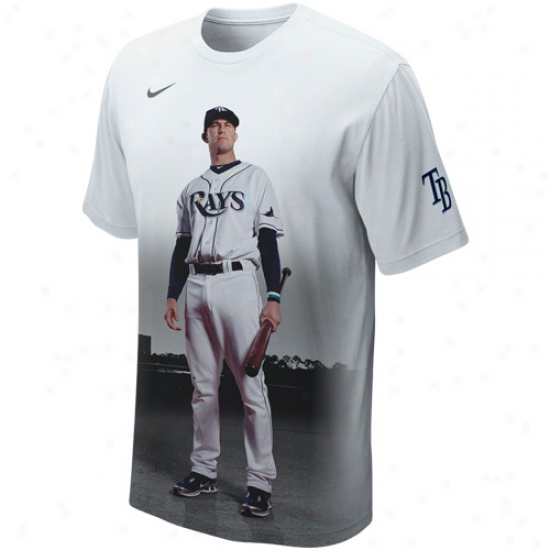 Nike Evan Longoria Tampa Bay Rays Cleanup Player T-shirt - Happy