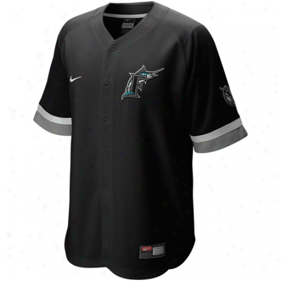 Nike Florida Marlins Baseball Fan Jersey - Black