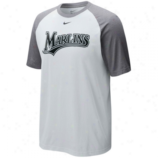 Nike Florida Marlins Cup Of Coffee Raglan T-shirt - White-as