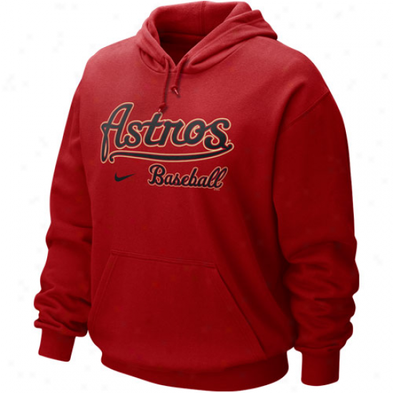 Nike Houston Astros Brixk Red Gamer Hoody Sweatshirt