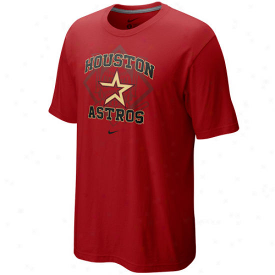 Nike Houston Astros Brick Red Team Vault T-shirt