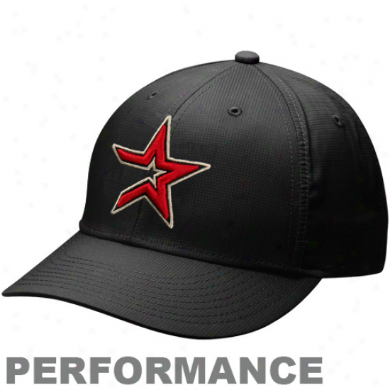 Nike Houston Astros Dri-fit Practice Adjustable Hat - Black