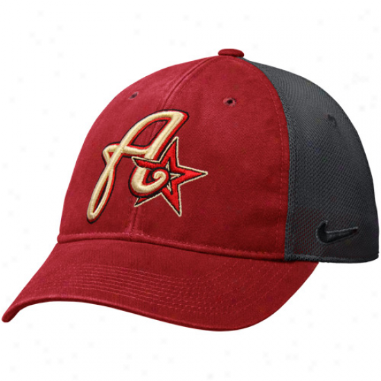 Nike Houston Astros Legacy 91 Swoosh Flex Hat - Brick Red