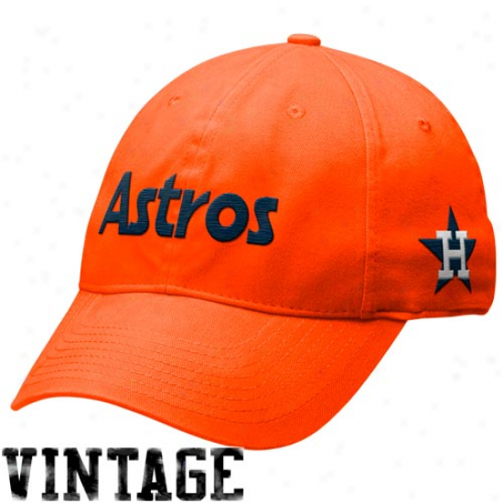 Nike Houston Astros Ornage Legacy 91 Washed Cooperstown Swoosh Flex Fit Hat