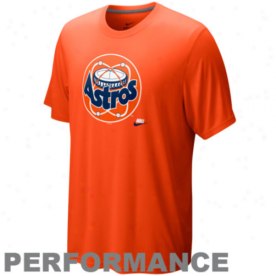 Nike Houston Astr0s Orange Team Issue Legend Performance T-shirt
