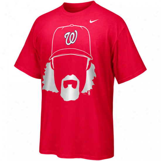 Nike Jason Werth Washington Nationals Hair-itage Player T-shirt - Red